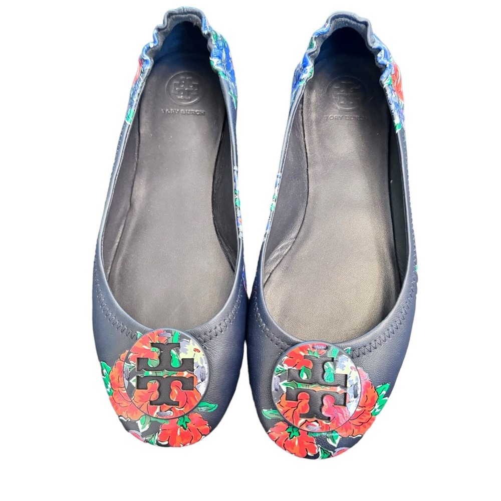 Tory Burch Minnie Afternoon Tea Travel Flats Size 8.5